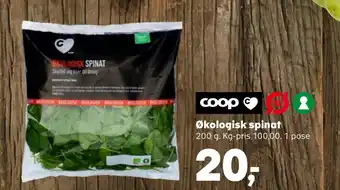 SuperBrugsen Økologisk spinat tilbud