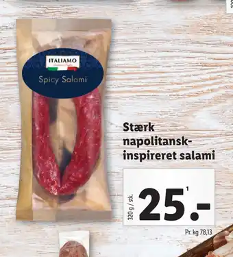 Lidl Stærk napolitanskinspireret salami tilbud