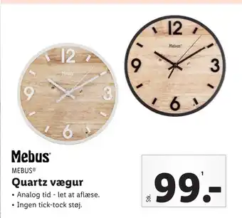 Lidl Quartz vægur tilbud