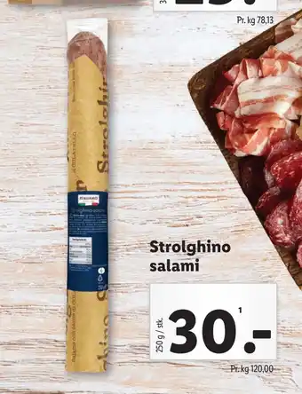 Lidl Strolghino salami tilbud
