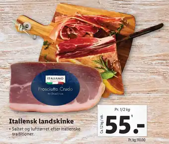 Lidl Italiensk landskinke tilbud