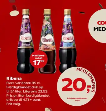 SuperBrugsen Ribena tilbud