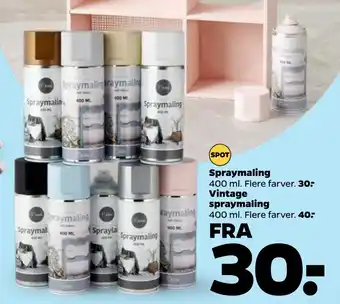 Netto Spraymaling, Vintage spraymaling tilbud