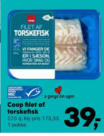 Kvickly Coop filet af torskefisk tilbud