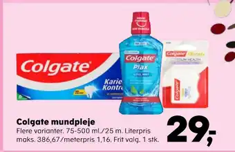 Kvickly Colgate mundpleje tilbud