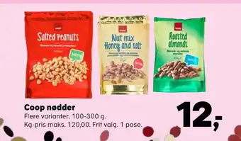 SuperBrugsen Coop nødder tilbud