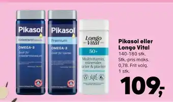 Kvickly Pikasol eller Longo Vital tilbud