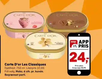 Kvickly Carte D'or Les Classiques tilbud