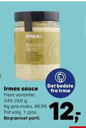 Kvickly Irmas sauce tilbud