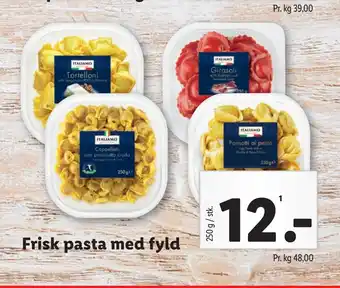 Lidl Frisk pasta med fyld tilbud