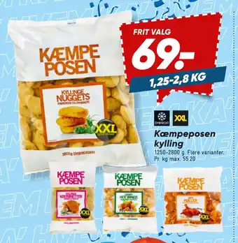 Bilka Kæmpeposen kylling tilbud