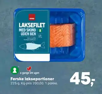 Kvickly Ferske lakseportioner tilbud