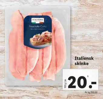 Lidl Italiensk skinke tilbud