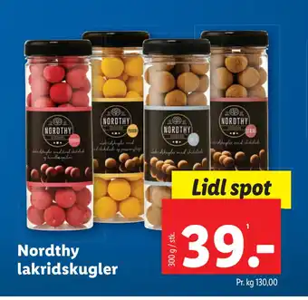 Lidl Nordthy lakridskugler tilbud
