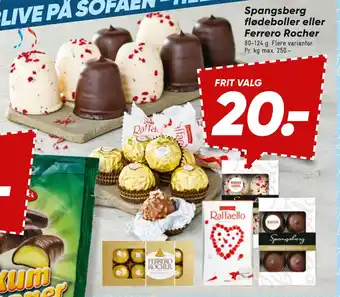 Bilka Spangsberg flødeboller eller Ferrero Rocher tilbud