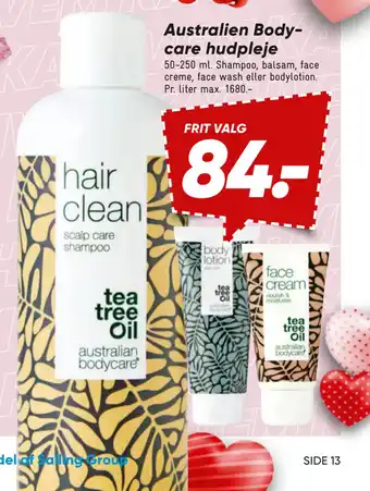 Bilka Australien Bodycare hudpleje tilbud