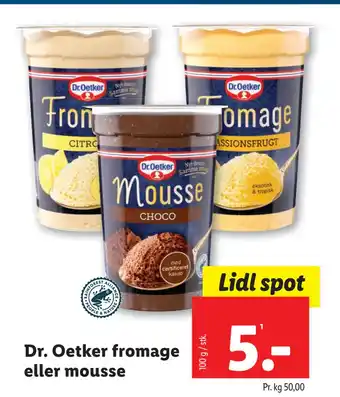 Lidl Dr. Oetker fromage eller mousse tilbud