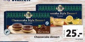 Lidl Cheesecake dessert tilbud
