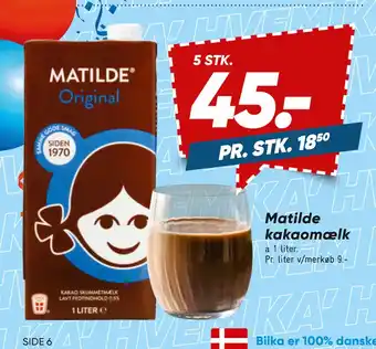 Bilka Matilde kakaomælk tilbud