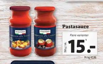 Lidl Pastasauce tilbud