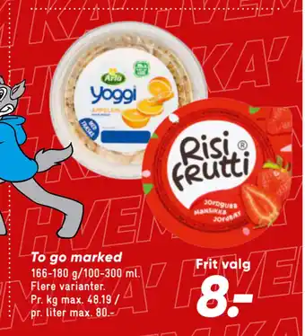 Bilka To go marked tilbud