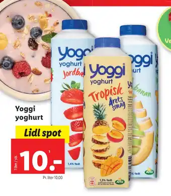 Lidl Yoggi yoghurt tilbud