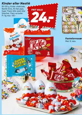 Bilka Kinder eller Nestlé tilbud