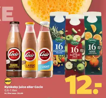 Netto Rynkeby juice eller Cocio tilbud
