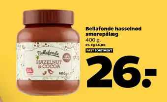 Netto Bellafonde hasselnød smørepålæg tilbud
