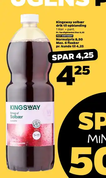Netto Kingsway solbær drik til opblanding tilbud