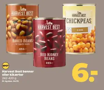 Netto Harvest Best bønner eller kikærter tilbud