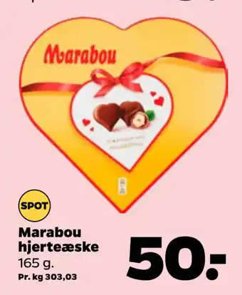 Netto Marabou hjerteæske tilbud