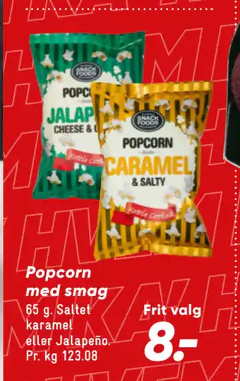 Bilka Popcorn med smag tilbud