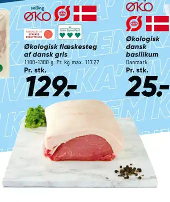 Bilka Økologisk flæskesteg af dansk gris tilbud