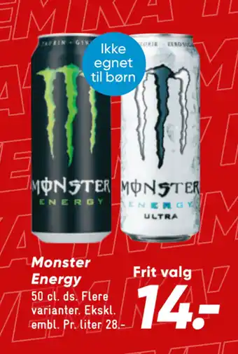 Bilka Monster Energy tilbud