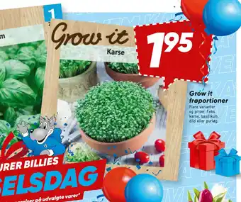 Bilka Grow it frøportioner tilbud