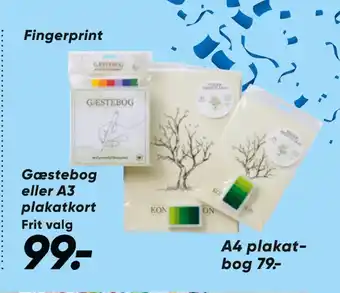 Bilka Gæstebog eller A3 plakatkort tilbud
