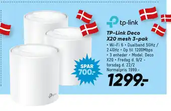 Bilka TP-Link Deco X20 mesh 3-pak tilbud