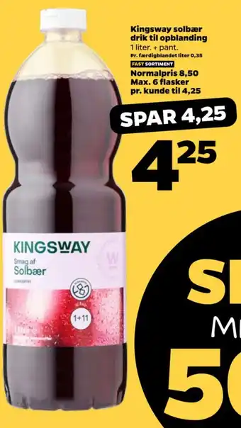 Netto Kingsway solbær drik til opblanding tilbud