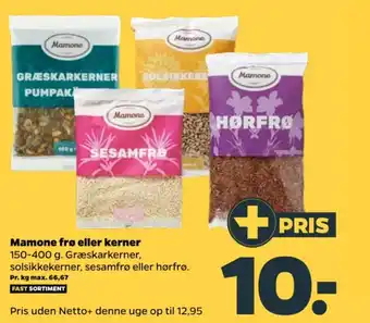 Netto Mamone frø eller kerner tilbud