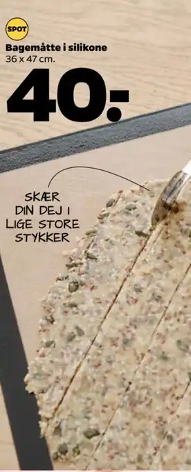 Netto Bagemåtte i silikone tilbud