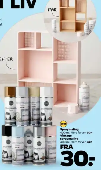 Netto Spraymaling Vintage spraymaling tilbud