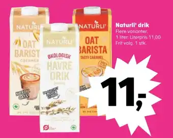 Kvickly Naturli' drik tilbud