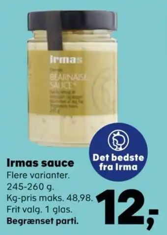 Kvickly Irmas sauce tilbud