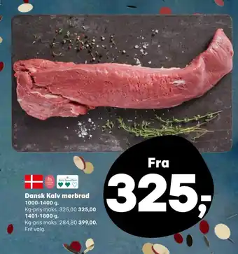 Kvickly Dansk Kalv mørbrad tilbud