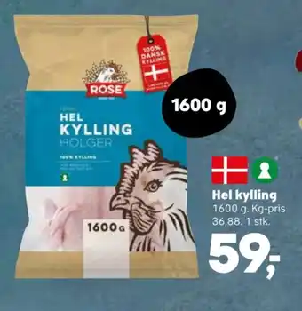 Kvickly Hel kylling tilbud