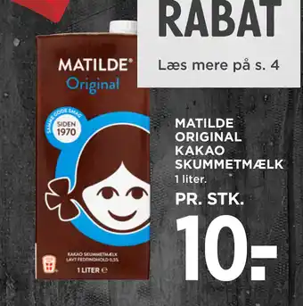 MENY MATILDE ORIGINAL KAKAO SKUMMETMÆLK tilbud