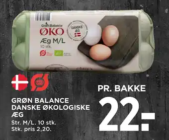 MENY GRØN BALANCE DANSKE ØKOLOGISKE ÆG tilbud