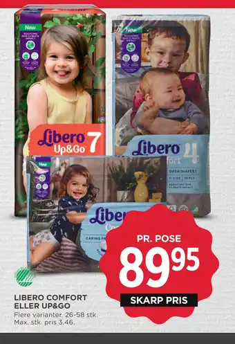 MENY LIBERO COMFORT ELLER UP&GO tilbud