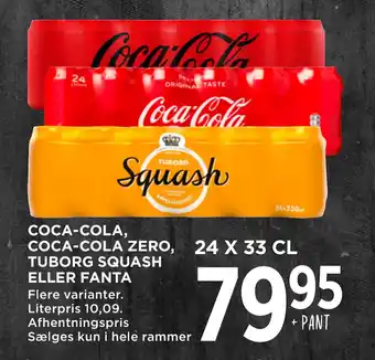 MENY COCA-COLA, COCA-COLA ZERO, TUBORG SQUASH ELLER FANTA tilbud
